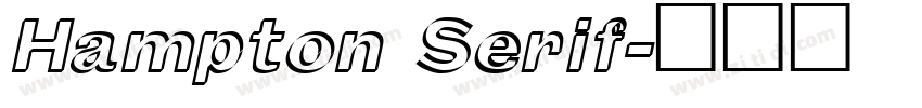 Hampton Serif字体转换